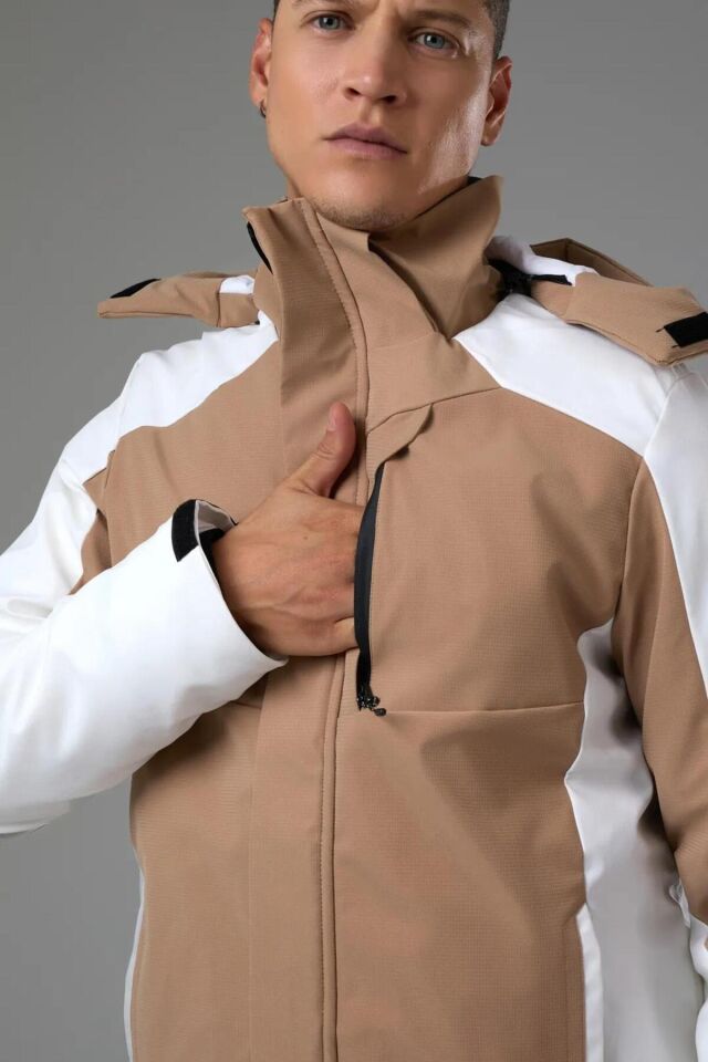 Erkek Kayak Montu Siyah S Çok Renkli - XL