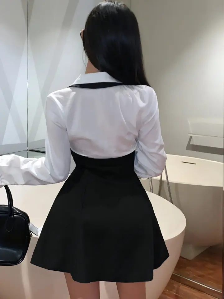 Kyoto Gömlek & Elbise Takım Siyah
