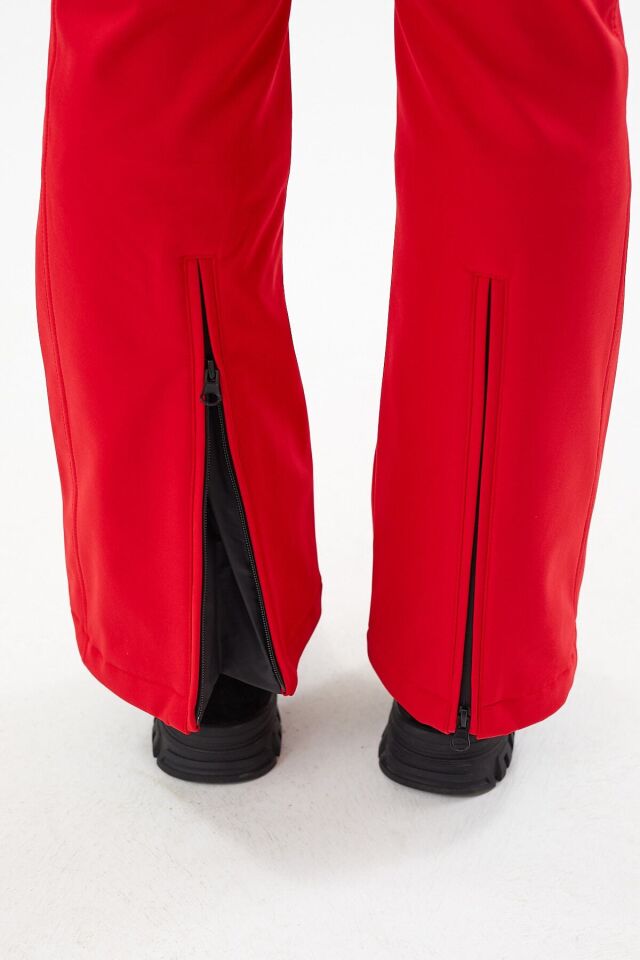 KADIN SOFTHELL PANTOLON 2423027 Kırmızı - XL