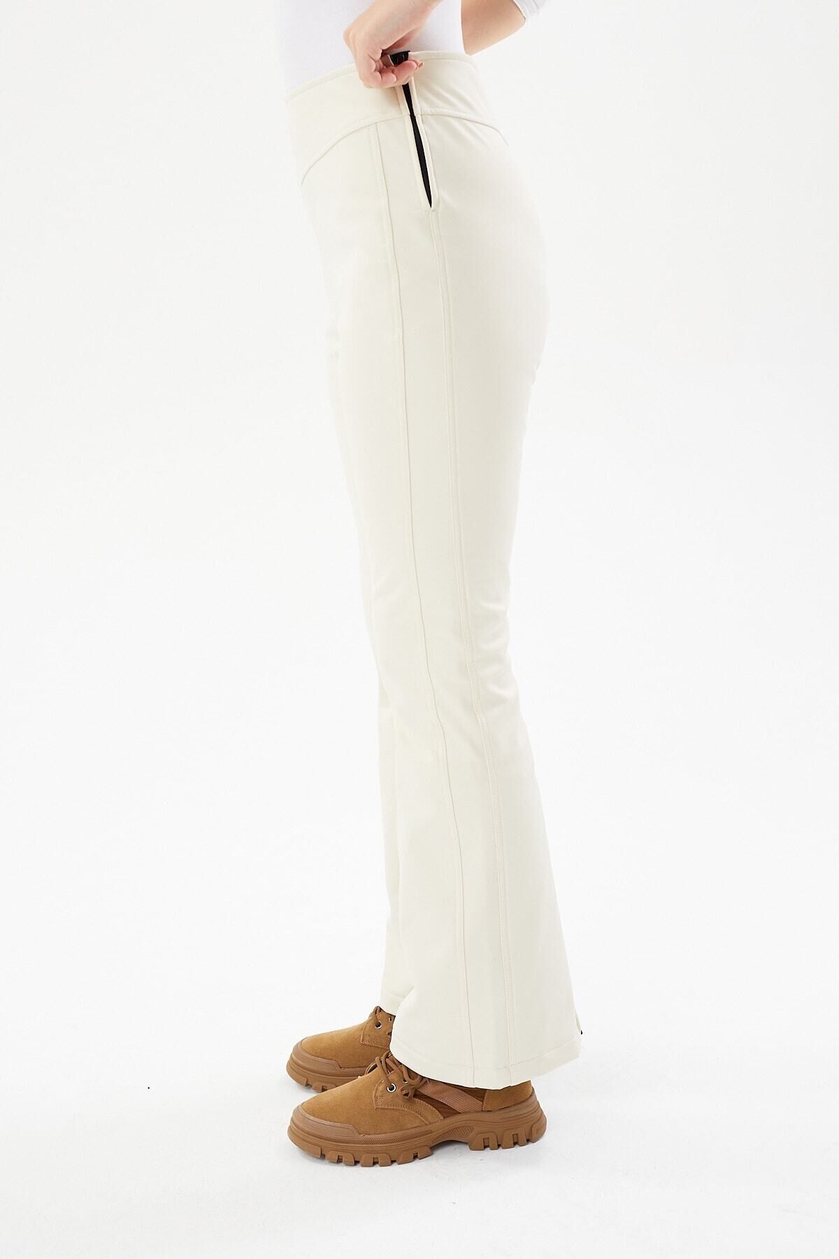 KADIN SOFTHELL PANTOLON 2423027 Bej - L