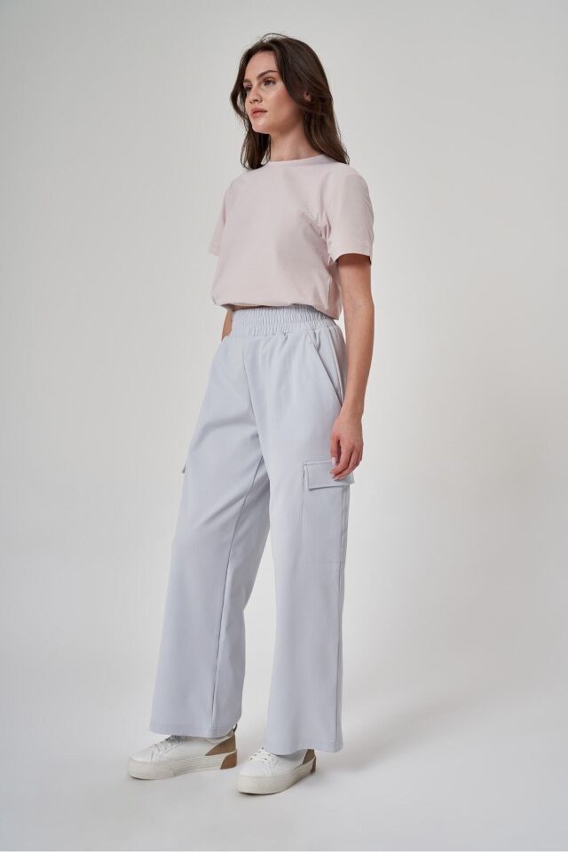 KADIN PANTOLON-1523021 Mavi - 2XL