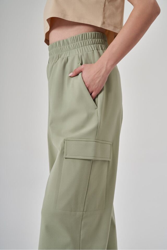 KADIN PANTOLON-1523021 Yeşil - L