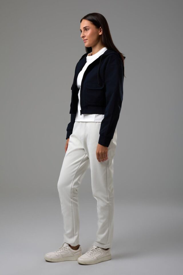 Kadın Sweatshirt 2529008 Lacivert - XL