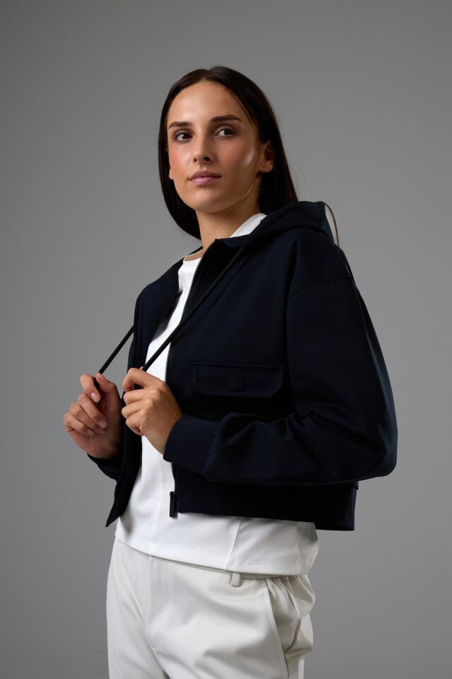 Kadın Sweatshirt 2529008 Lacivert - M