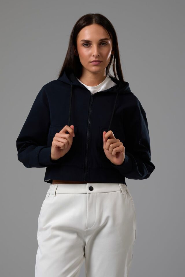 Kadın Sweatshirt 2529008 Lacivert - S