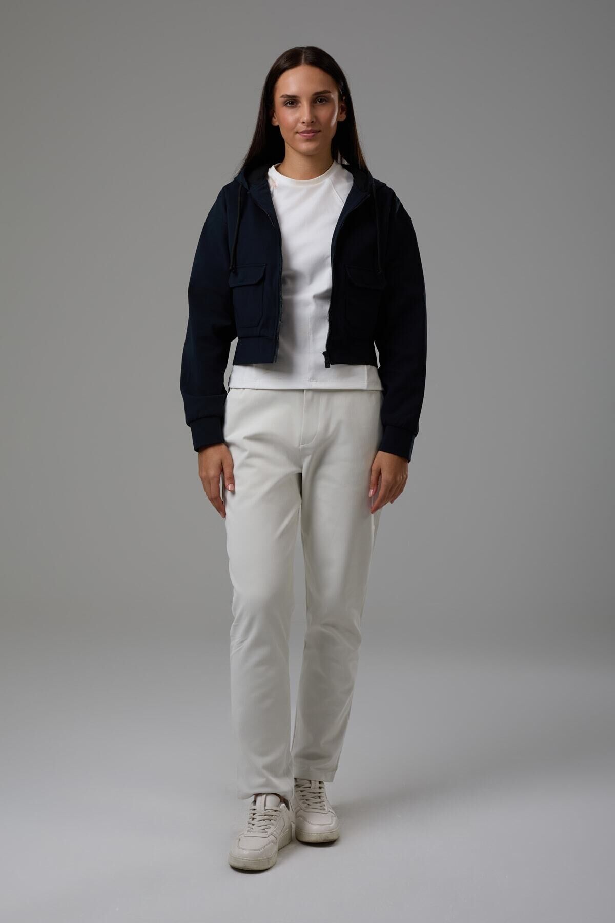 Kadın Sweatshirt 2529008 Lacivert - S