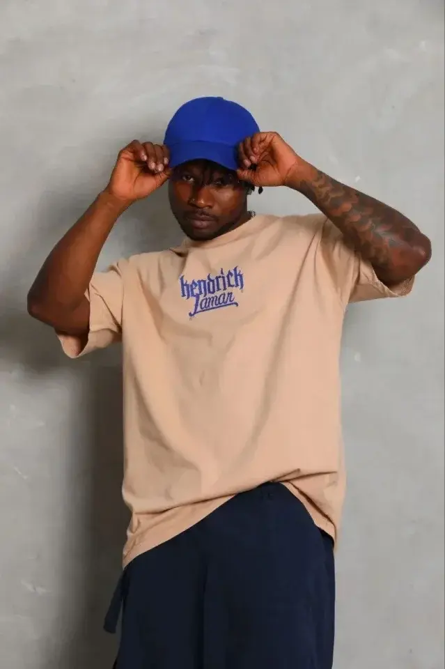 Erkek Baskılı T-Shirt Kısa Kol Bisiklet Yaka Regular Fit Rahat Kalıp Günlük Tişört - Bej