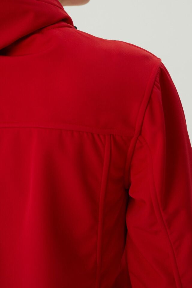 Kadın Softshell Mont 2421192 Kırmızı Kırmızı - 2XL