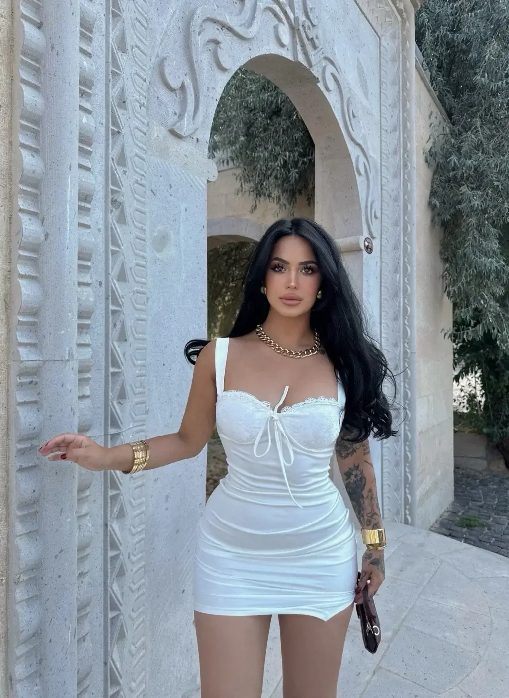 Morliva Askılı Mini Elbise