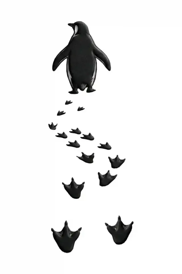 Erkek T-Shirt Nihilist Penguen Baskılı Bisiklet Yaka Kısa kol yazlık Tişört - Beyaz
