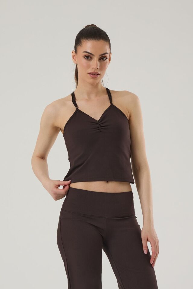 Kadın Spor Atlet 4012 Kahverengi - XS