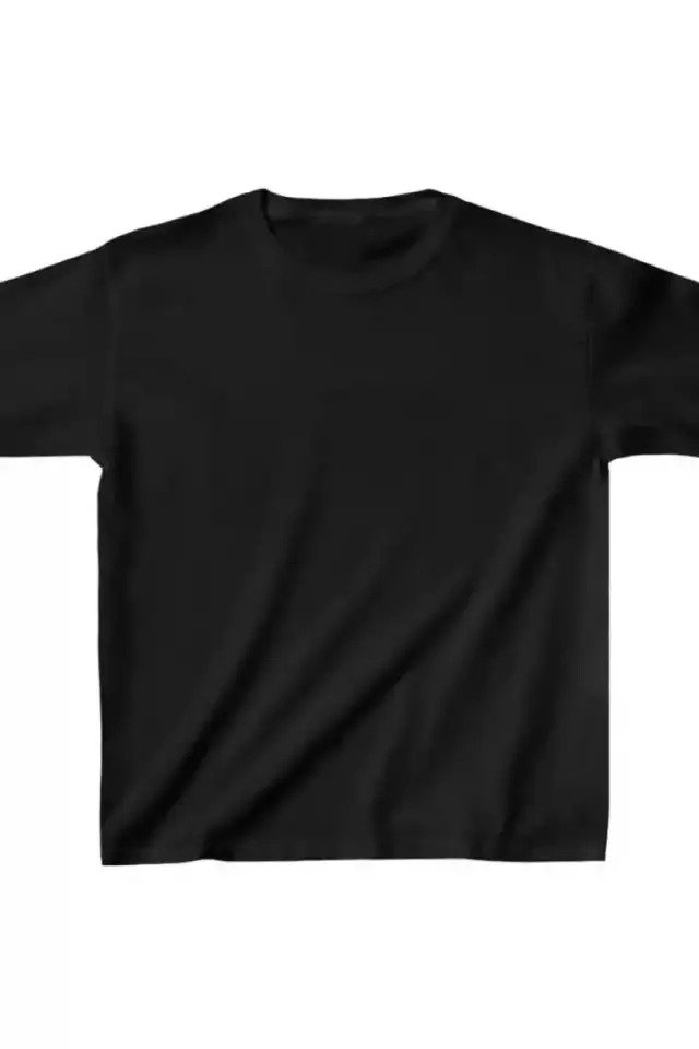 Çocuk Unisex Basic T-Shirt - Siyah