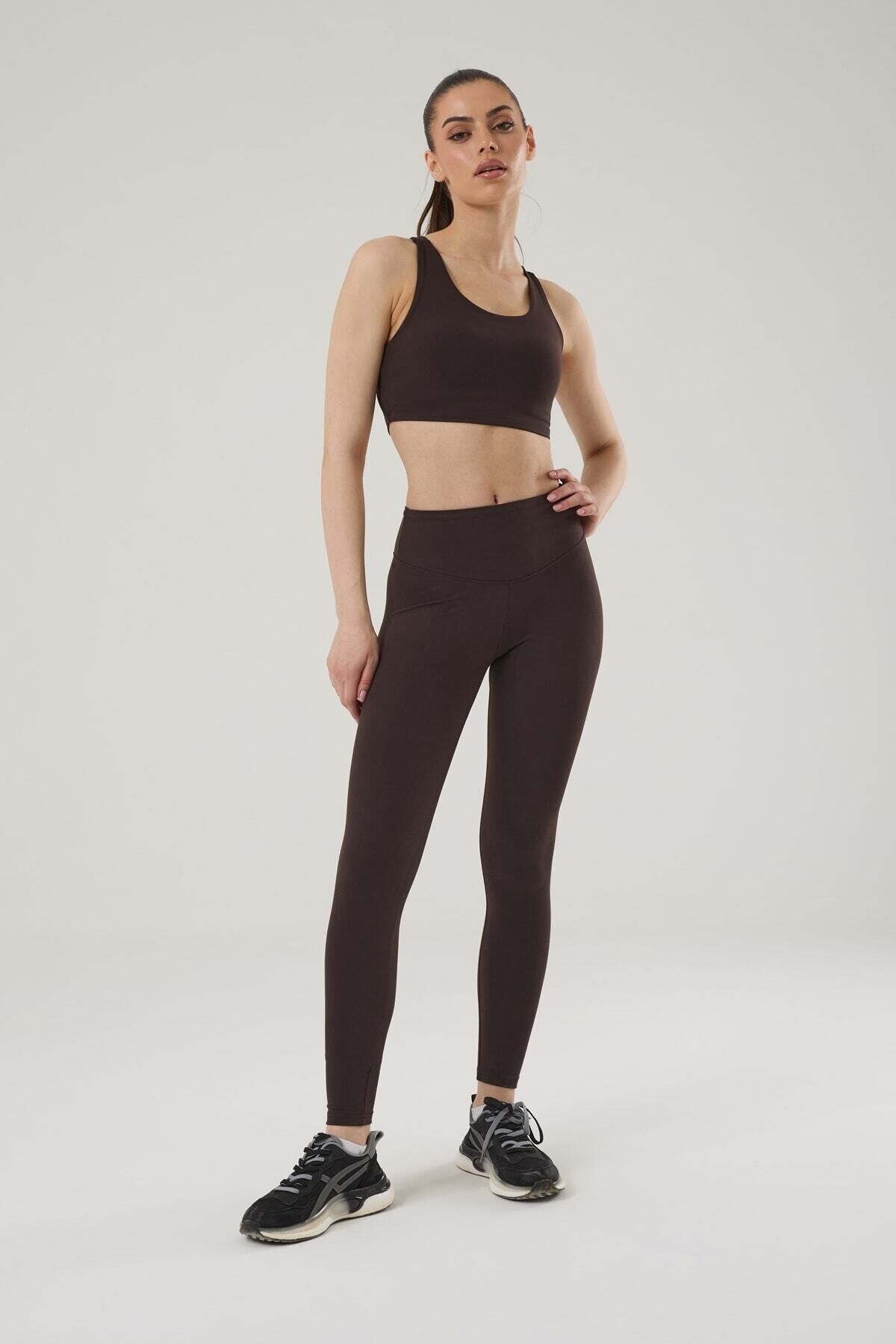 KADIN SPOR TAYT 4022 Kahverengi - M