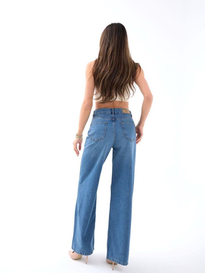 7418 KOT PANTOLON-MAVİ