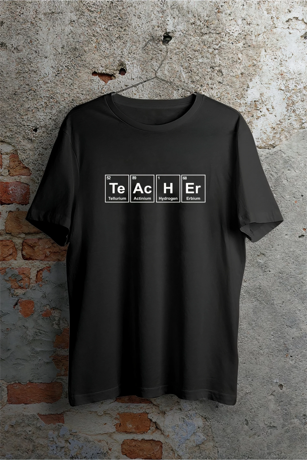 24 Kasım Kimya Öğretmeni Hediyesi Baskılı Bisiklet Yaka T-shirt - Beyaz
