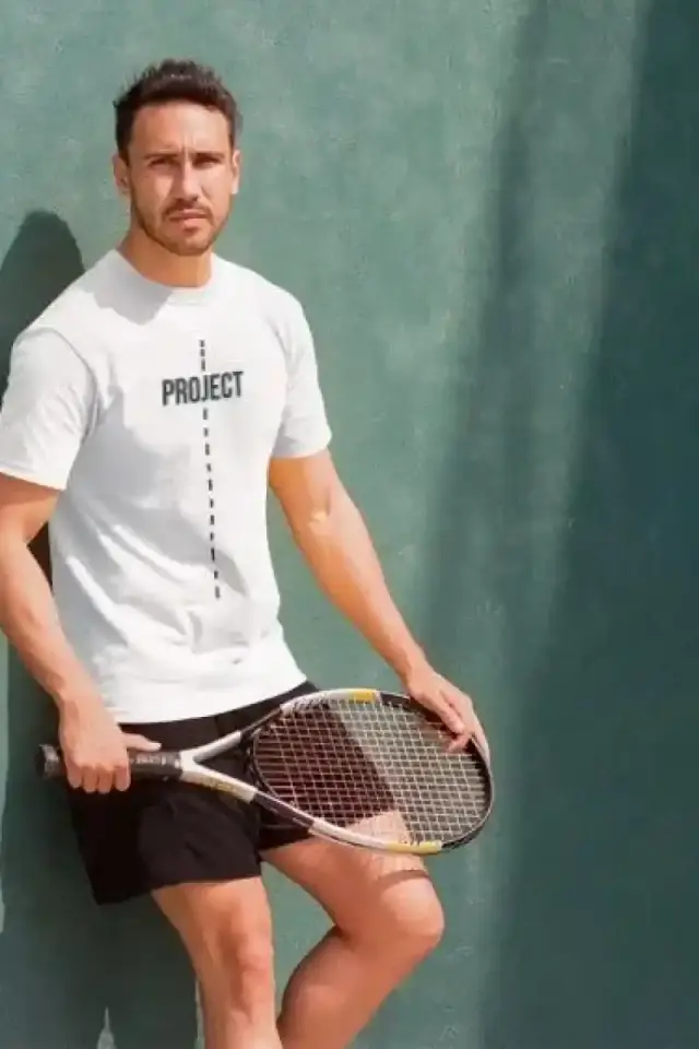 Erkek Kısa Kol Yazlık Tişört Bisiklet Yaka Baskılı Oversize T-Shirt - Beyaz