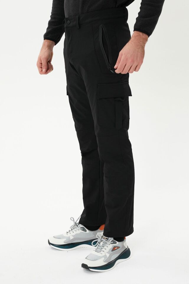 ERKEK SOFTSHELL PANTOLON 2313009 010-BLACK - 2XL