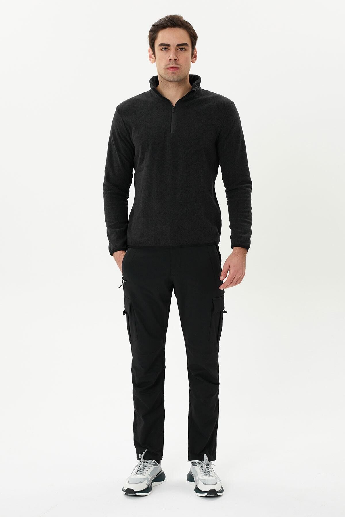 ERKEK SOFTSHELL PANTOLON 2313009 010-BLACK - M