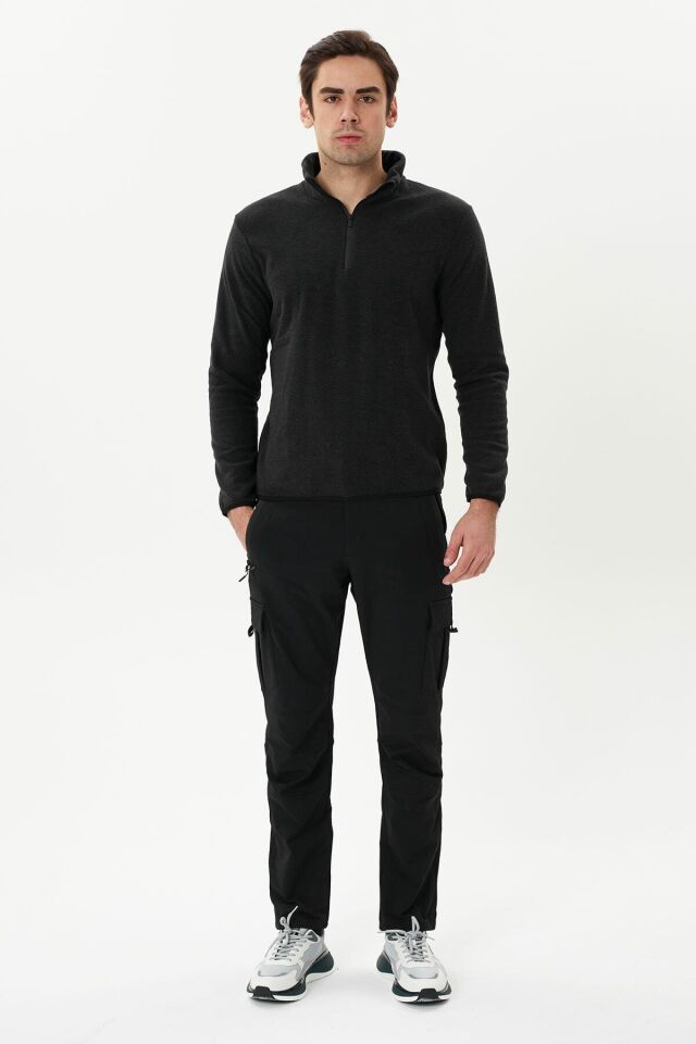 ERKEK SOFTSHELL PANTOLON 2313009 010-BLACK - M