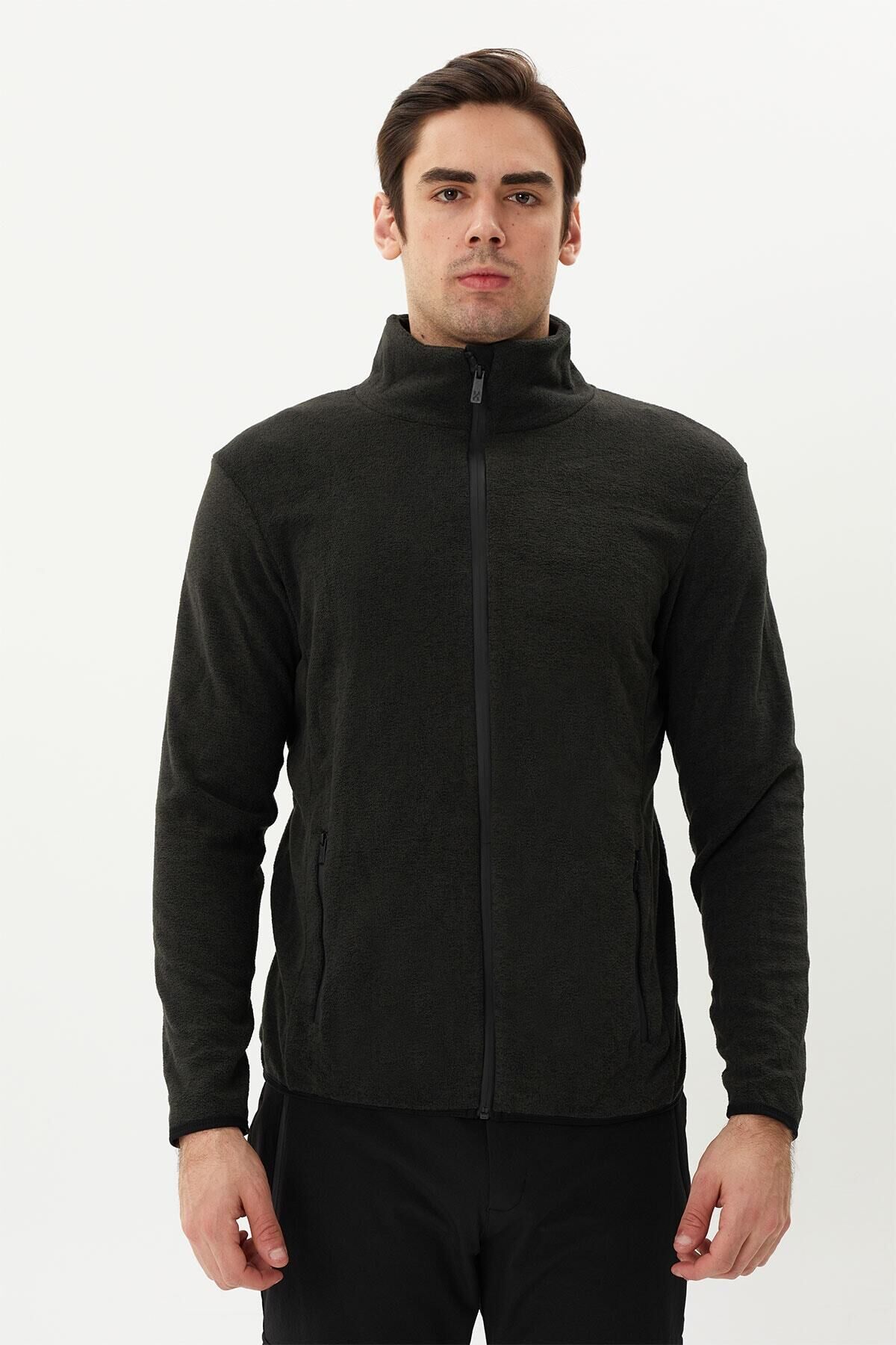 ERKEK TAM FERMUARLI POLAR 2112126 Haki - XL