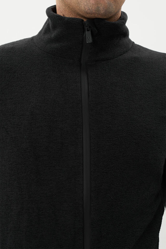 ERKEK TAM FERMUARLI POLAR 2112126 FUME - 2XL