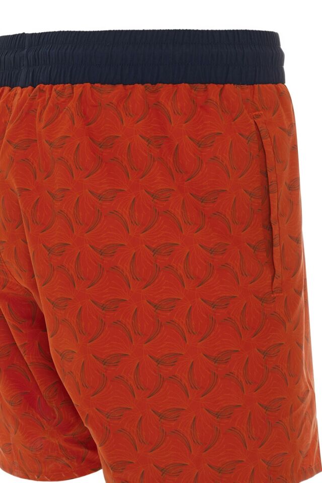 ERKEK BASKILI DENİZ ŞORTU 1415029 102-RED PRINT - M