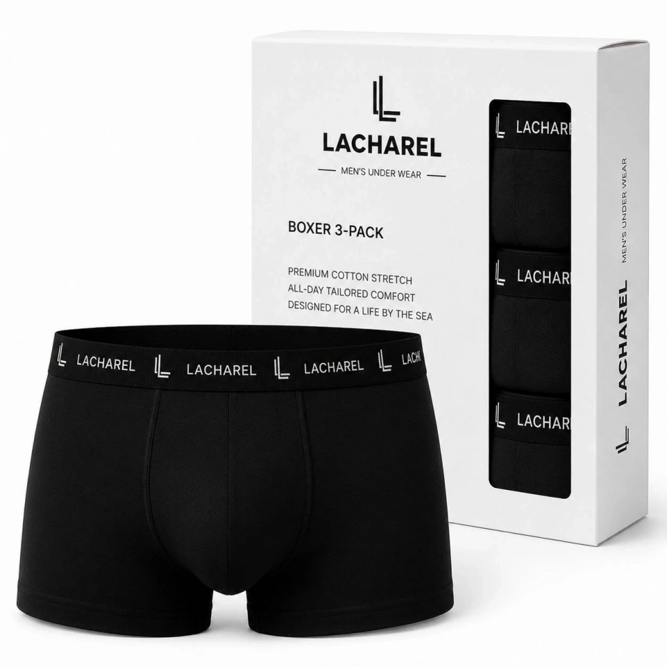 Erkek Likralı Pamuklu Nefes Alan Penye Boxer3'Lü Paket - Siyah & Füme & Gri