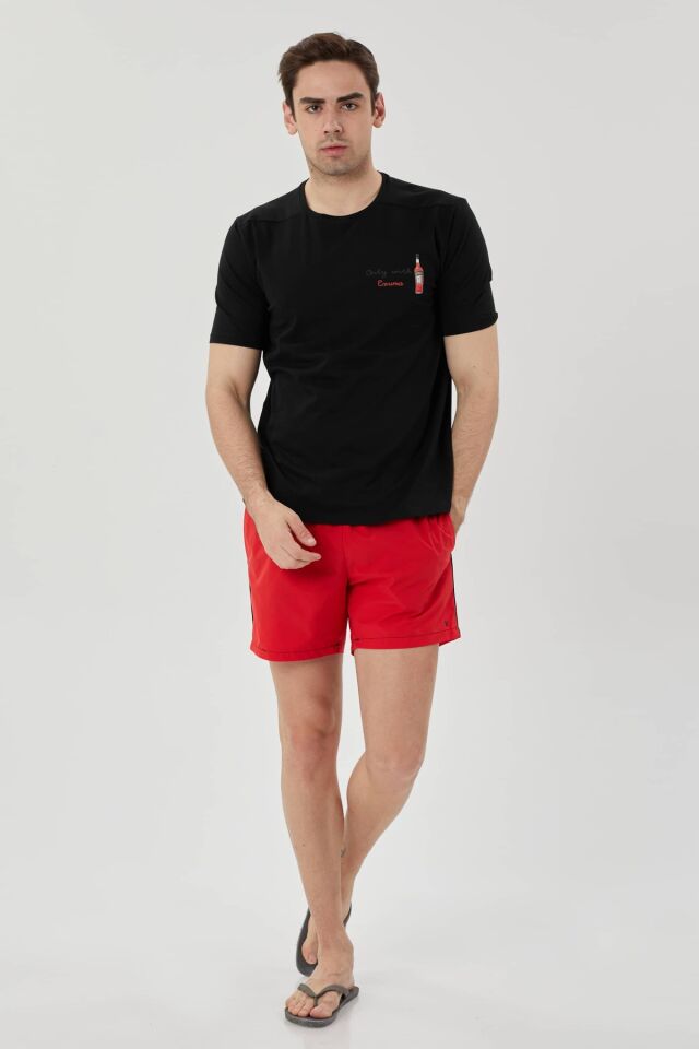 ERKEK DENİZ ŞORTU 1215078 657-RED - L