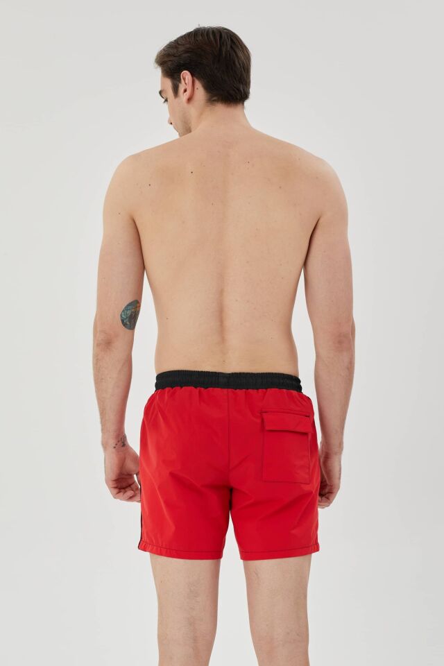 ERKEK DENİZ ŞORTU 1215078 657-RED - L