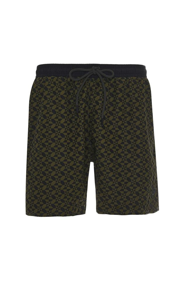 ERKEK BASKILI DENİZ ŞORTU 1415032 108-KHAKI PRINT - XL