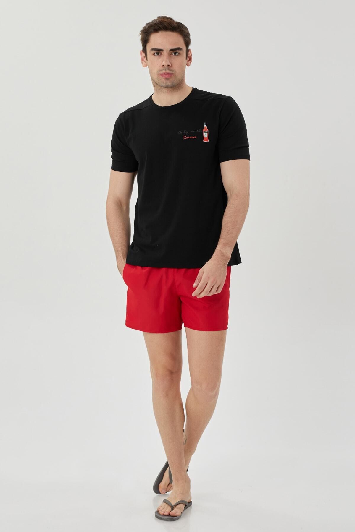 ERKEK DENİZ ŞORTU 1315016 657-RED - L