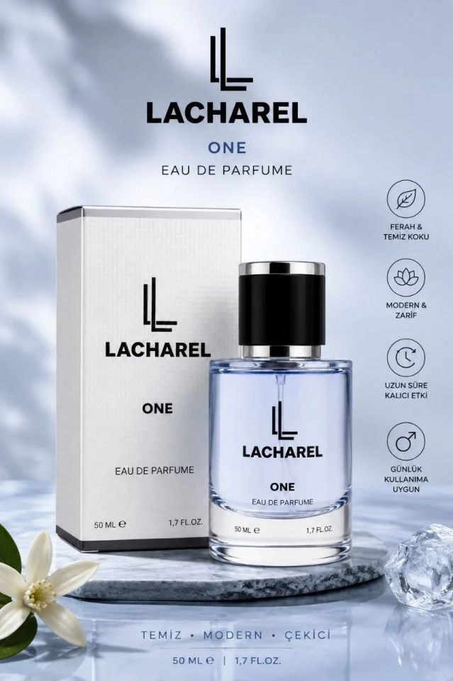 LACHAREL Icon ve Aura 2'li Erkek Parfüm Seti Eau De Parfum 2x50 ML