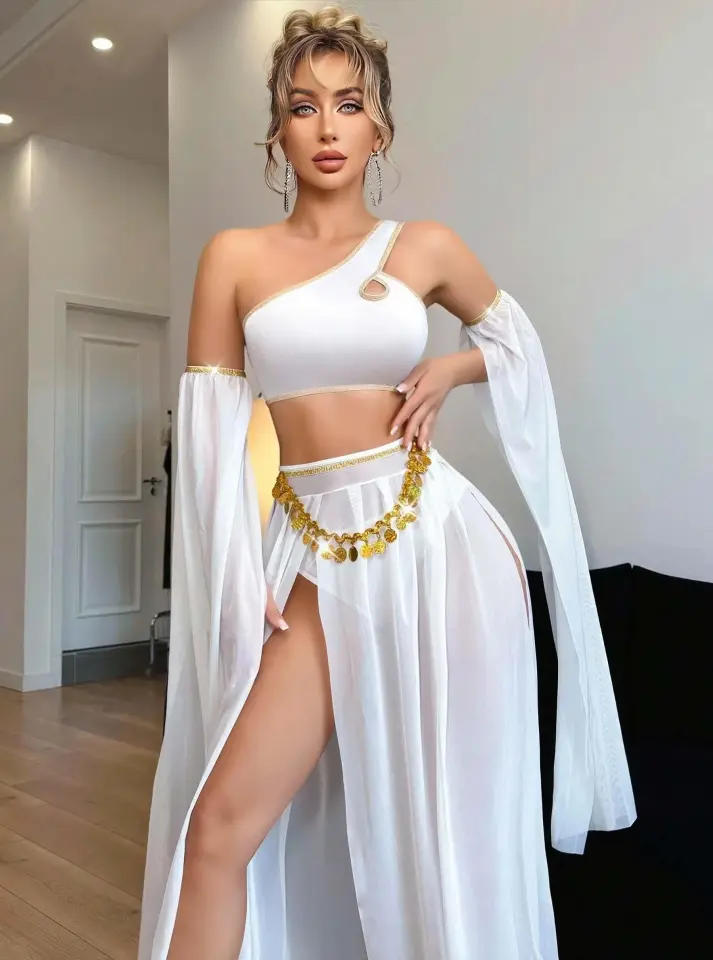 Kadın Fantazi Beyaz Özel Tasarım Harem Kostüm 2274