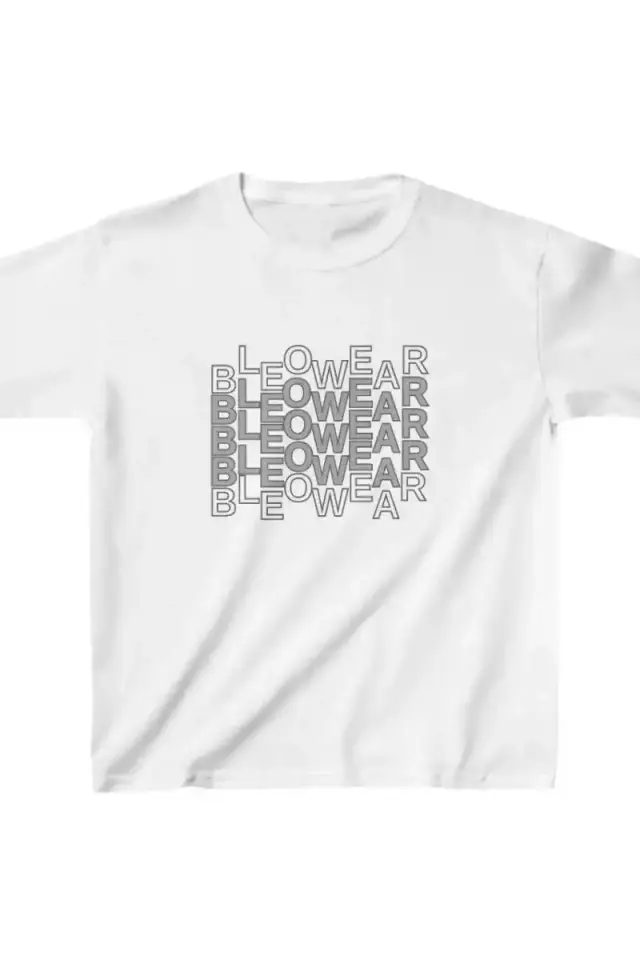 Unisex Çocuk Baskılı T-Shirt - Beyaz