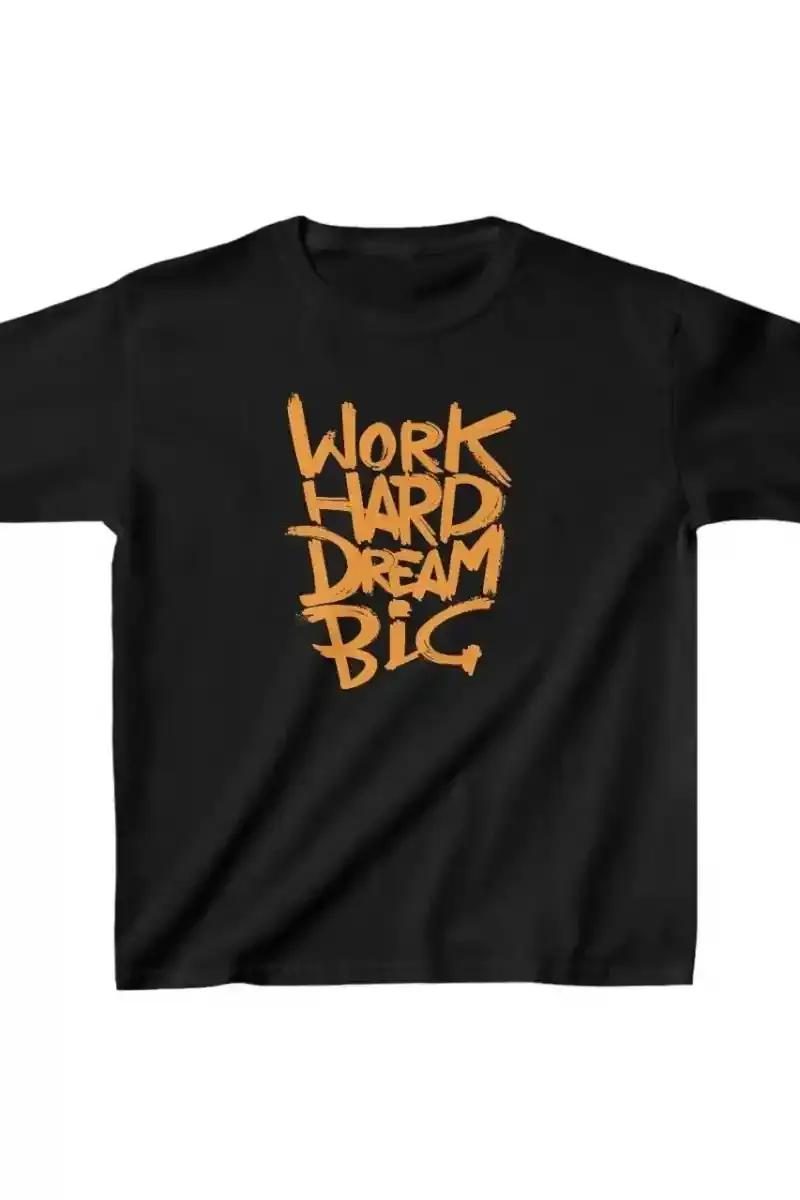 Unisex Çocuk Baskılı T-Shirt - Siyah