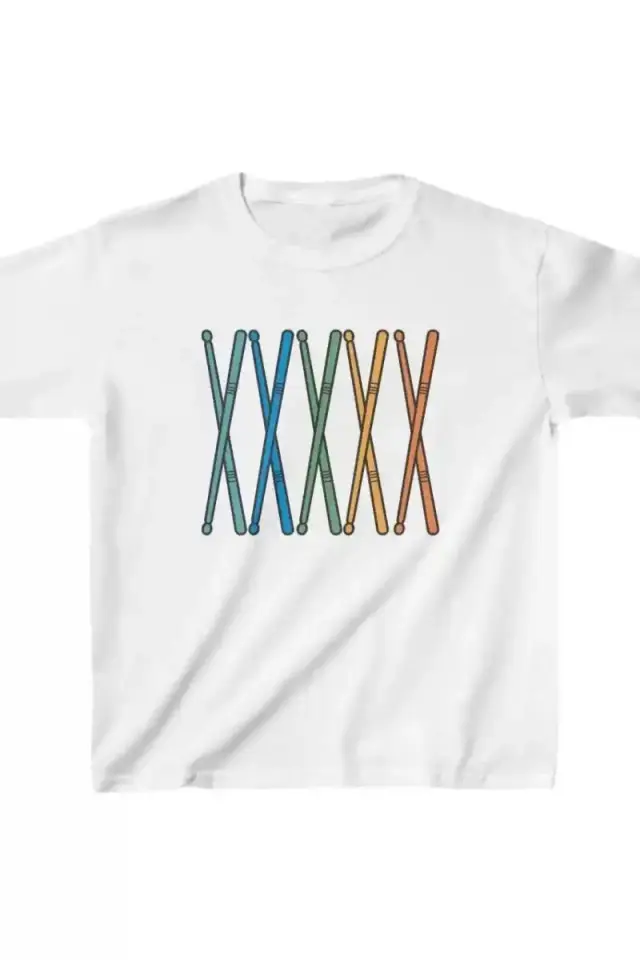 Unisex Çocuk Baskılı T-Shirt - Beyaz