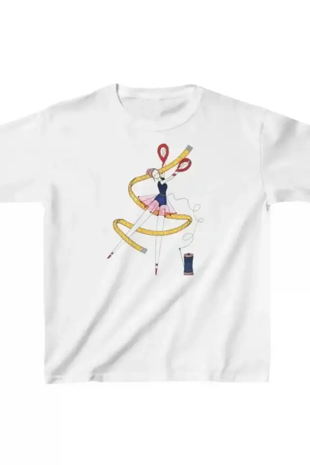 Unisex Çocuk Baskılı T-Shirt - Beyaz