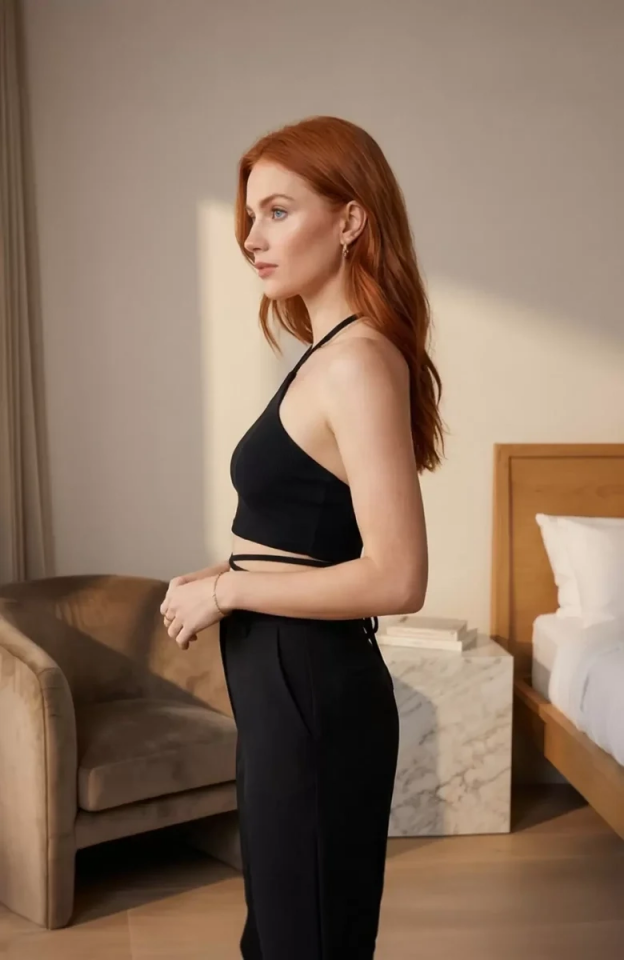 Kadın Siyah Sırtı Açık Boyundan Çapraz Bağlamalı Crop Top Bluz – Şık, Rahat ve Kolay Kombinlenebilir