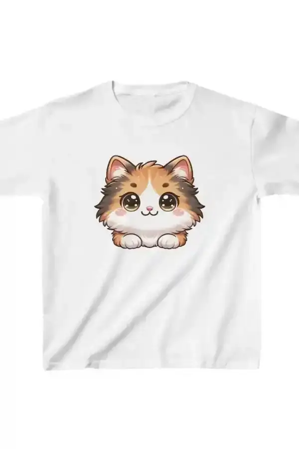 Unisex Çocuk Baskılı T-Shirt - Beyaz