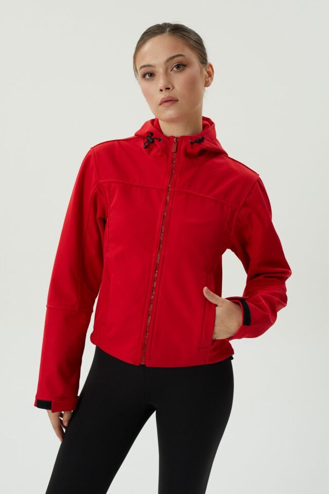 Kadın Softshell Mont 2421192 Kırmızı