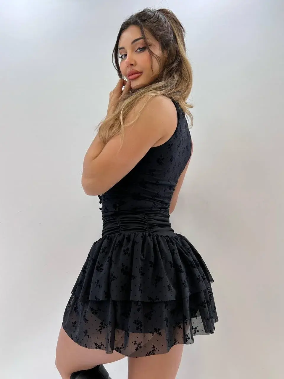 Morliva Tül Kumaş İçi Astarlı Mini