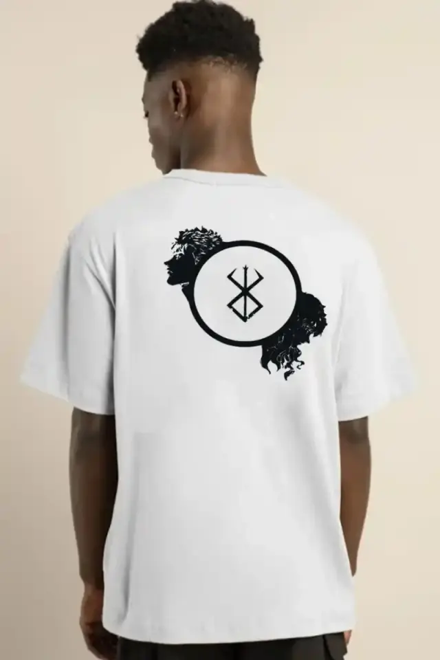 Erkek Baskılı T-Shirt Kısa Kol Bisiklet Yaka Regular Fit Rahat Kalıp Günlük Tişört - Beyaz