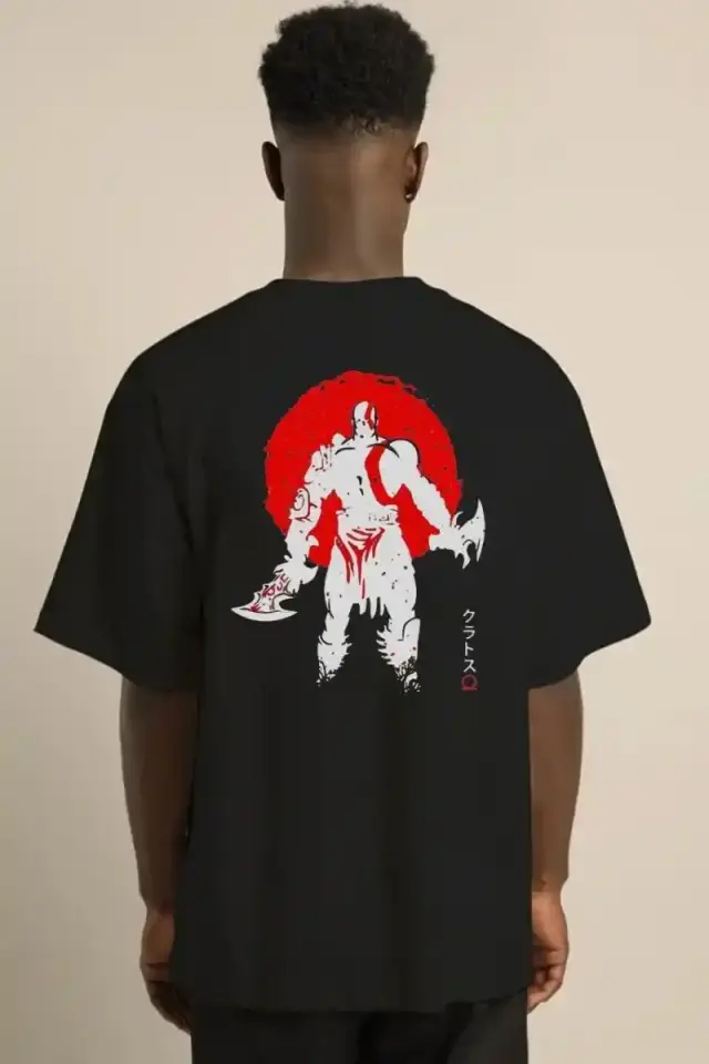 Erkek Baskılı T-Shirt Kısa Kol Bisiklet Yaka Regular Fit Rahat Kalıp Günlük Tişört - Siyah