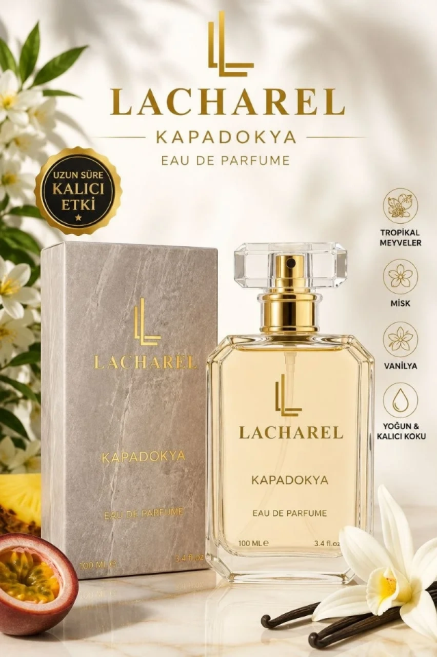LACHAREL Kapadokya Kadın Eau De Parfum 100 ML Tropikal Meyveli Misk Vanilyalı Parfüm