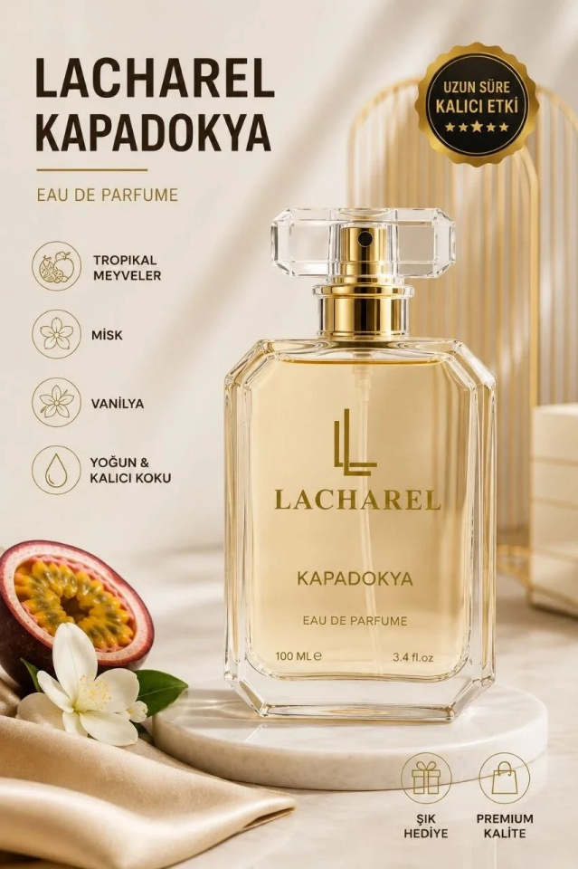 LACHAREL Kapadokya Kadın Eau De Parfum 100 ML Tropikal Meyveli Misk Vanilyalı Parfüm