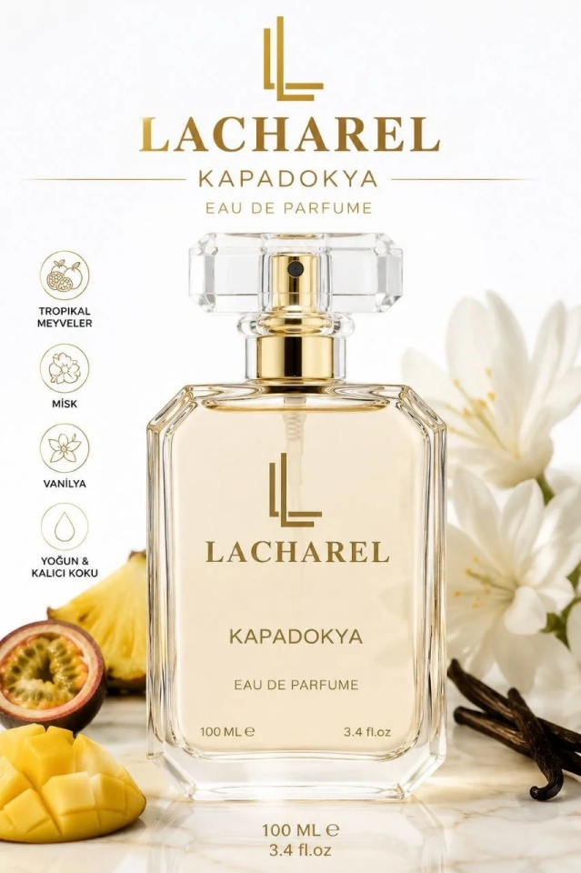 LACHAREL Kapadokya Kadın Eau De Parfum 100 ML Tropikal Meyveli Misk Vanilyalı Parfüm