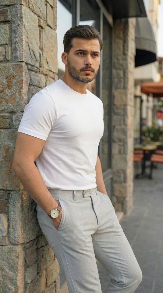 Erkek Slim Fit Dilli Kumaş Pantolon
