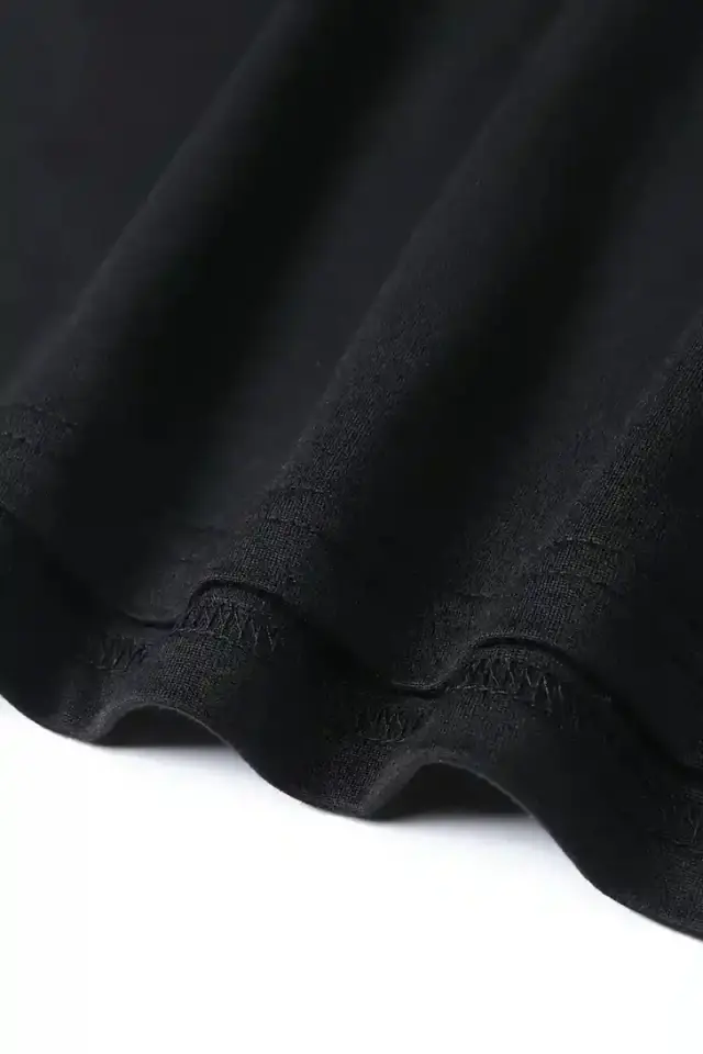 Erkek Kısa Kol Yazlık Tişört Bisiklet Yaka Baskılı Oversize T-Shirt - Siyah