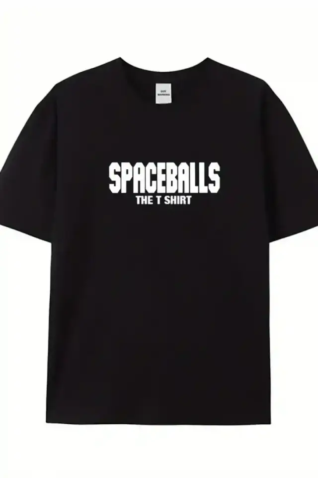 Erkek Baskılı T-Shirt Kısa Kol Bisiklet Yaka Regular Fit Rahat Kalıp Tişört - Siyah
