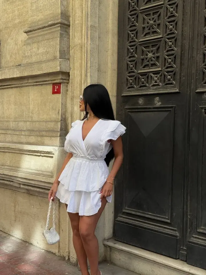 Muslin Keten Şortlu Elbise